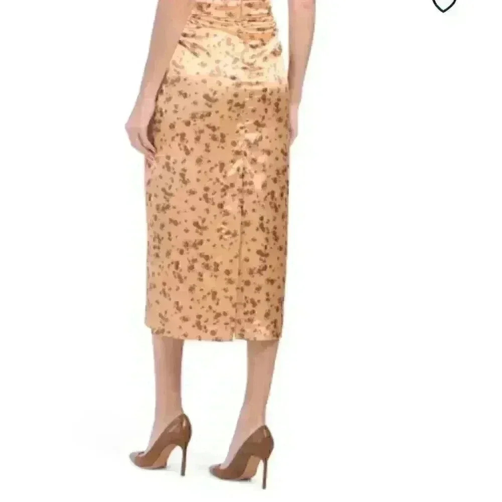 ZARA Flower Print Skirt and Cropped Top Set - Picture 13 of 16